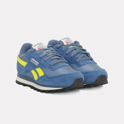 Reebok Footwear Kids Classic AZ Shoes – Pre-School SHADOW/BATIK BLUE/SOLAR ACID Y