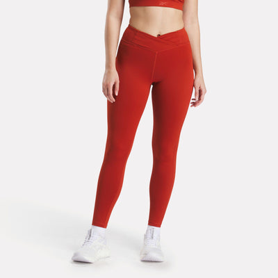 Reebok Apparel Women Lux High-Rise Tights BURNT RED