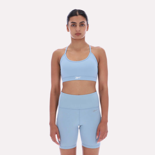 Reebok Apparel Women Core Strappy Bra - Medium Support LEISURE BLUE