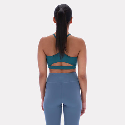 Reebok Apparel Women Everyday Strappy Sports Bra RETRO TEAL