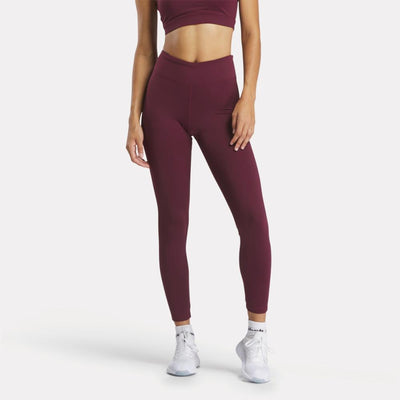 Reebok Apparel Women Lux High-Rise Tights BLACK CHERRY