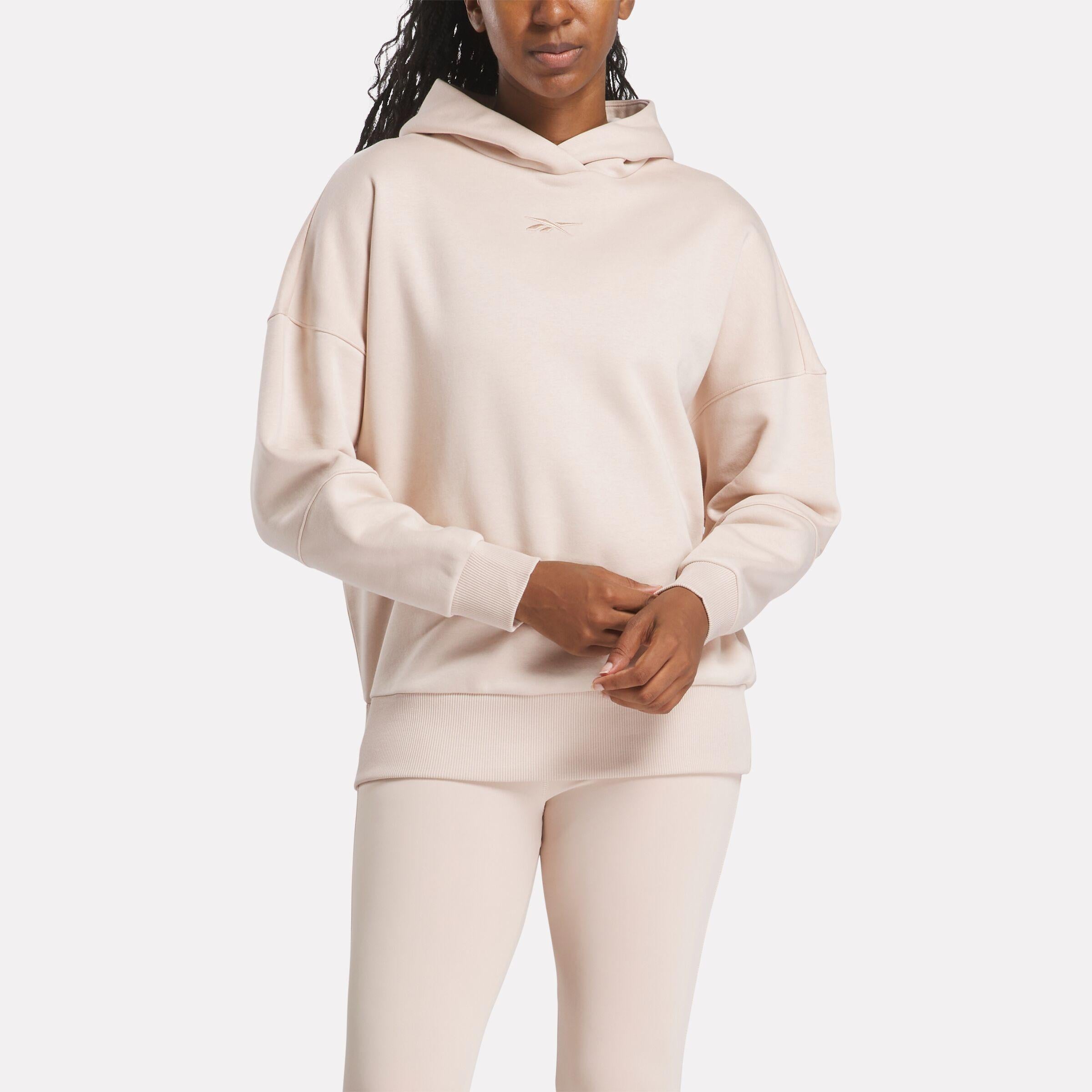 RH Reebok Apparel Women Lux Oversized Hoodie MUTED CLAY