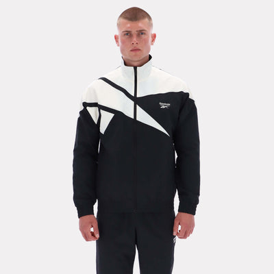 Reebok Apparel Men Classics Vector Track Jacket BLACK/CLASSIC WHITE