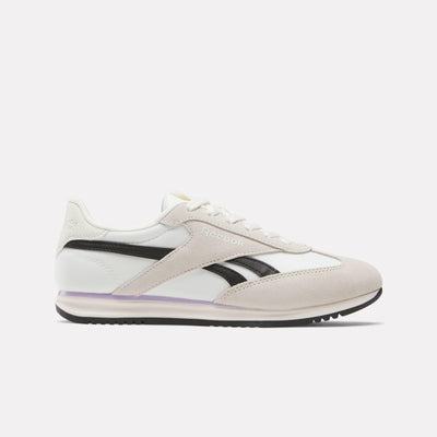 Reebok Footwear Women World 70 Shoes WHITE/PURPLE/WHITE