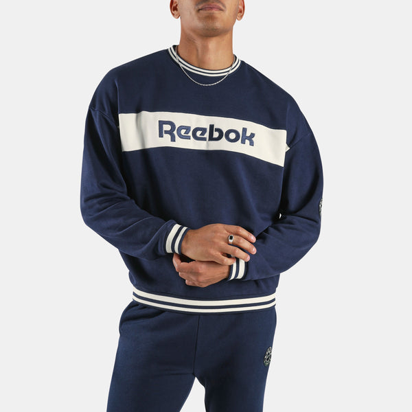 REEBOK APPAREL MEN Lawn Club Crew Sweatshirt VECTOR NAVY – Reebok
