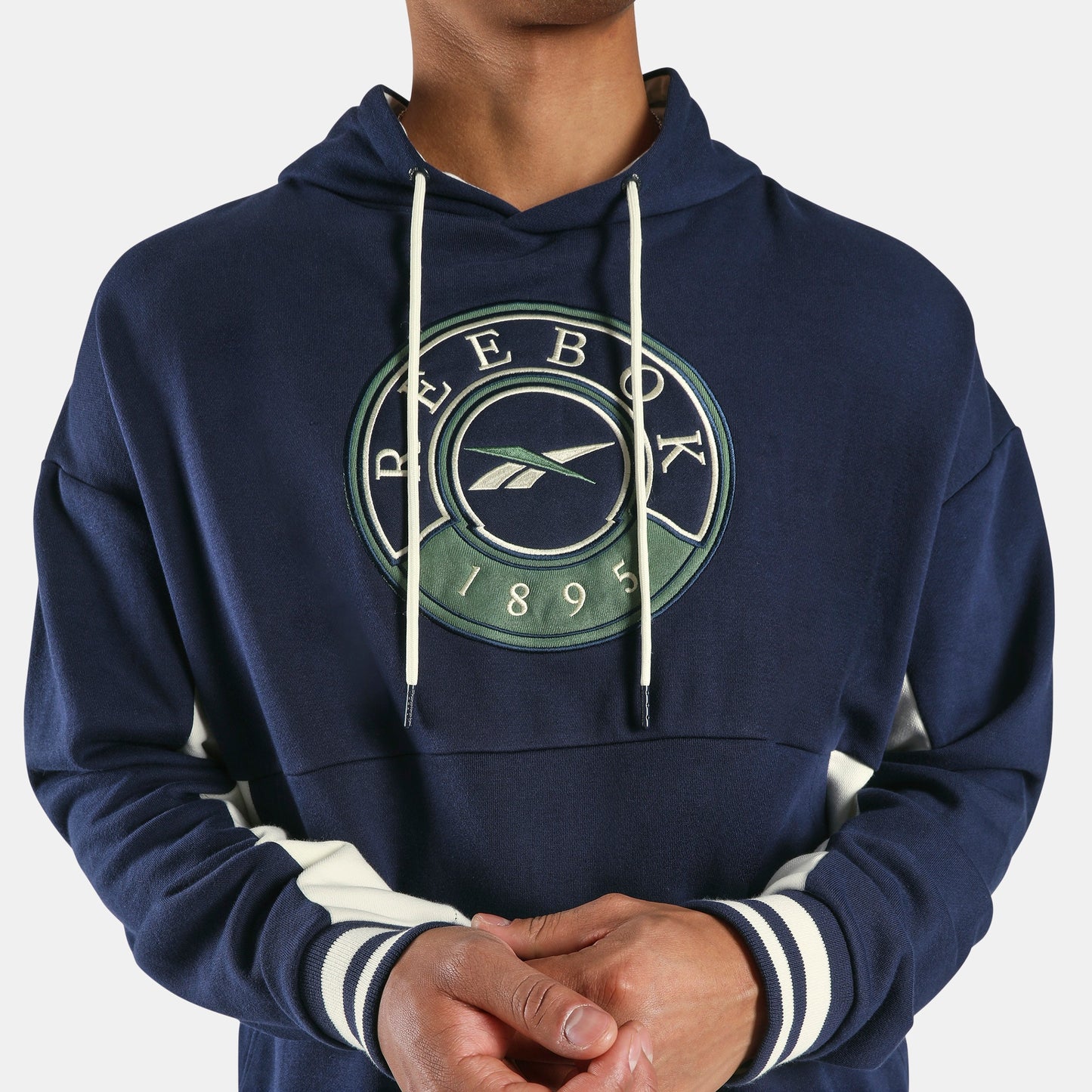 REEBOK APPAREL MEN Lawn Club French Terry Hoodie VECTOR NAVY