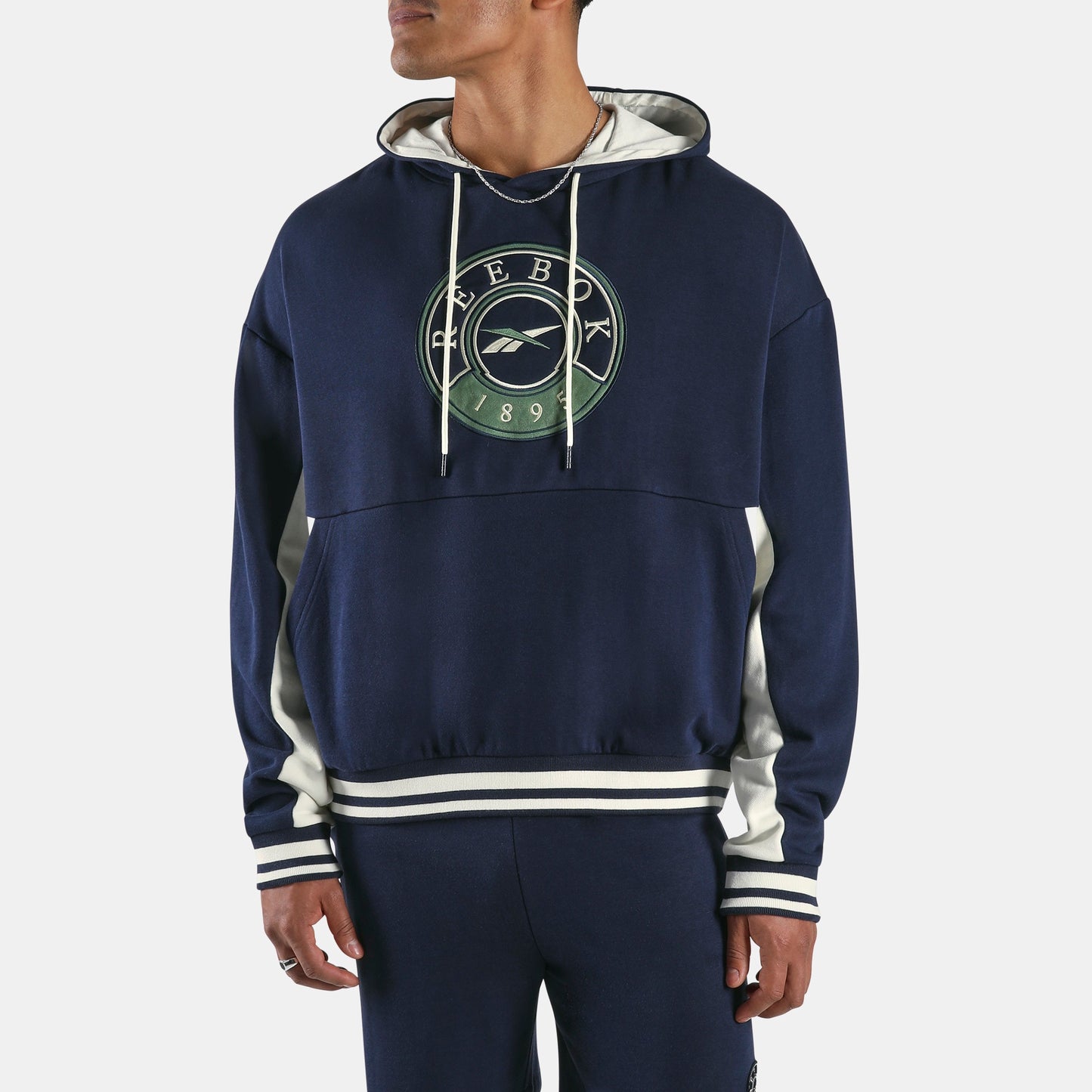 REEBOK APPAREL MEN Lawn Club French Terry Hoodie VECTOR NAVY