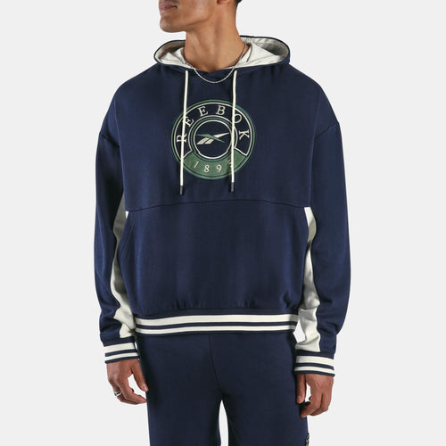 REEBOK APPAREL MEN Lawn Club French Terry Hoodie VECTOR NAVY