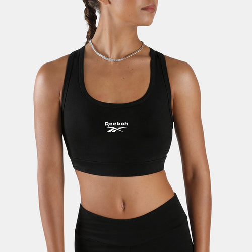 REEBOK APPAREL WOMEN ID Cotton Bralette BLACK