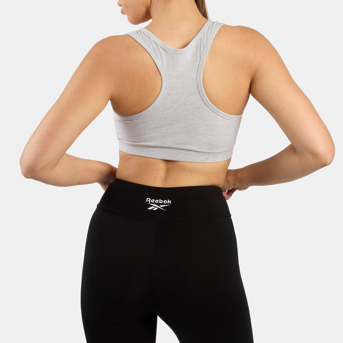 REEBOK APPAREL WOMEN ID Cotton Bralette SILVER MARL