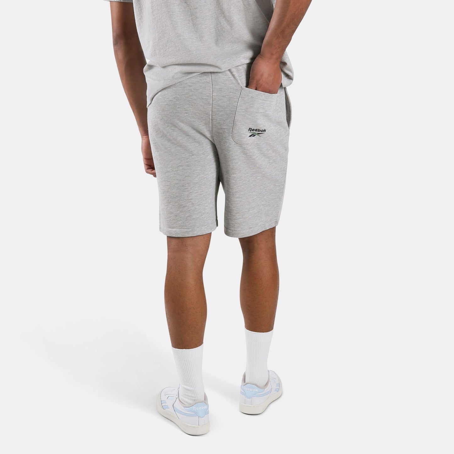 REEBOK APPAREL MEN Lawn Club Shorts ATHLETIC GREY MARL