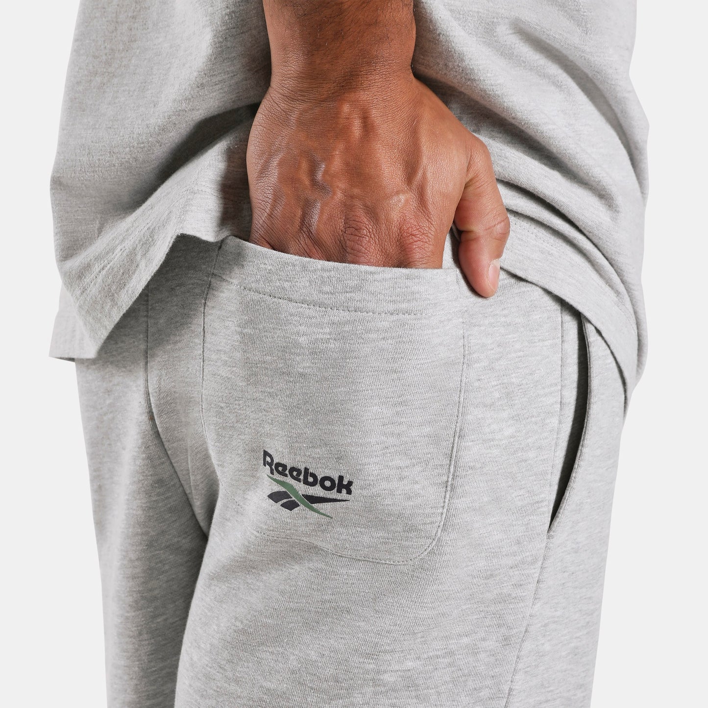 REEBOK APPAREL MEN Lawn Club Shorts ATHLETIC GREY MARL