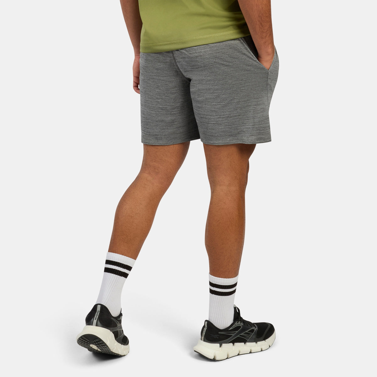 REEBOK APPAREL MEN ID Train Knit Shorts GREY 5