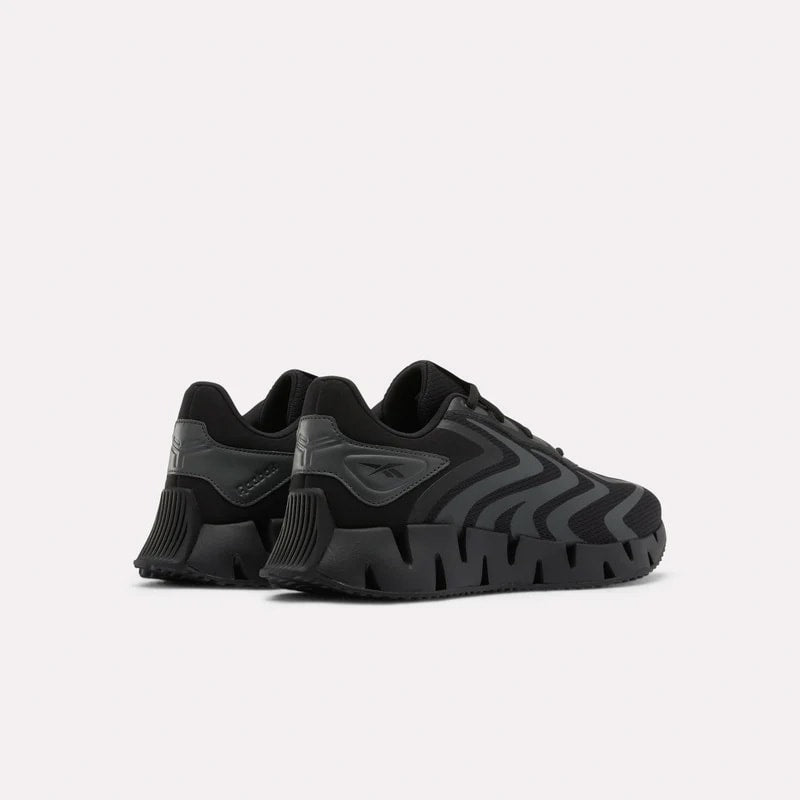 REEBOK FOOTWEAR UNISEX Zig Rise Running Shoes BLACK/GREY 6