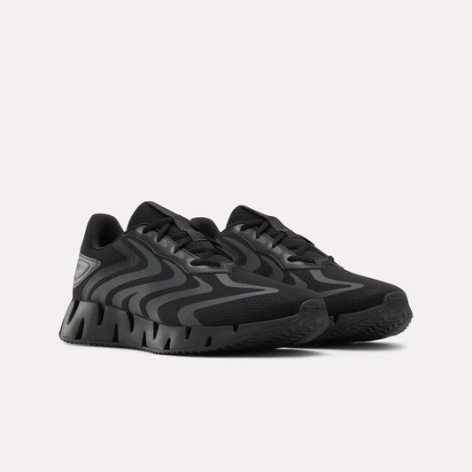 REEBOK FOOTWEAR UNISEX Zig Rise Running Shoes BLACK/GREY 6