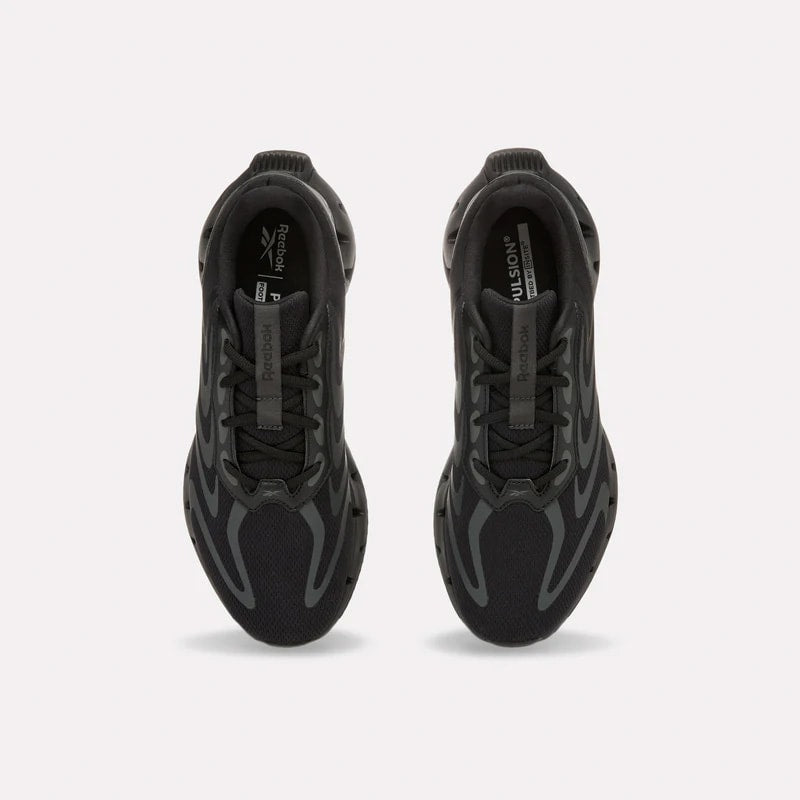 REEBOK FOOTWEAR UNISEX Zig Rise Running Shoes BLACK/GREY 6