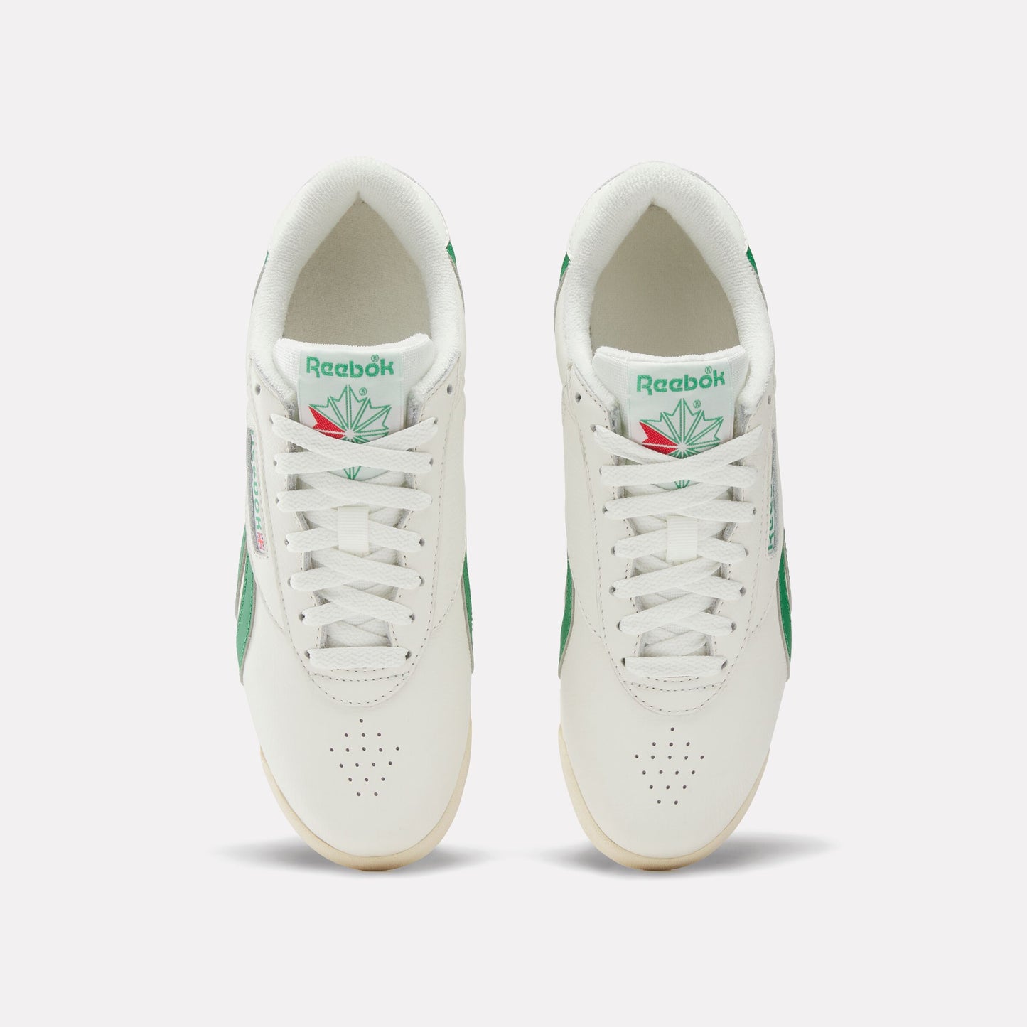 REEBOK FOOTWEAR WOMEN Freestyle Lo Shoes CHALK/GLENGREEN/PAPERWHITE