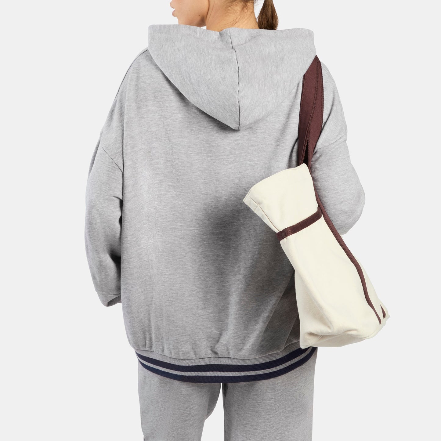 REEBOK APPAREL WOMEN Lawn Club Oversized Hoodie LIGHT GREY MARL