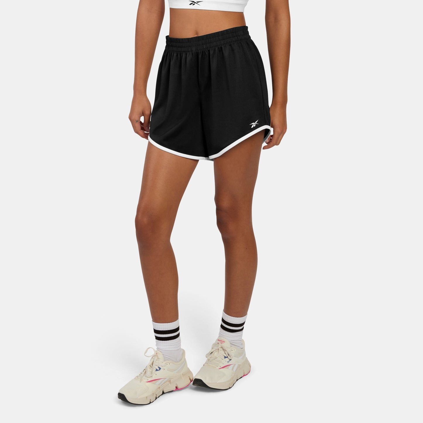 REEBOK APPAREL WOMEN ID Train Knit Shorts BLACK