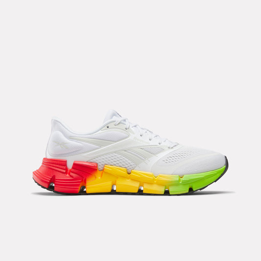 REEBOK FOOTWEAR MEN FloatZig 2 Running Shoes WHITE/RED