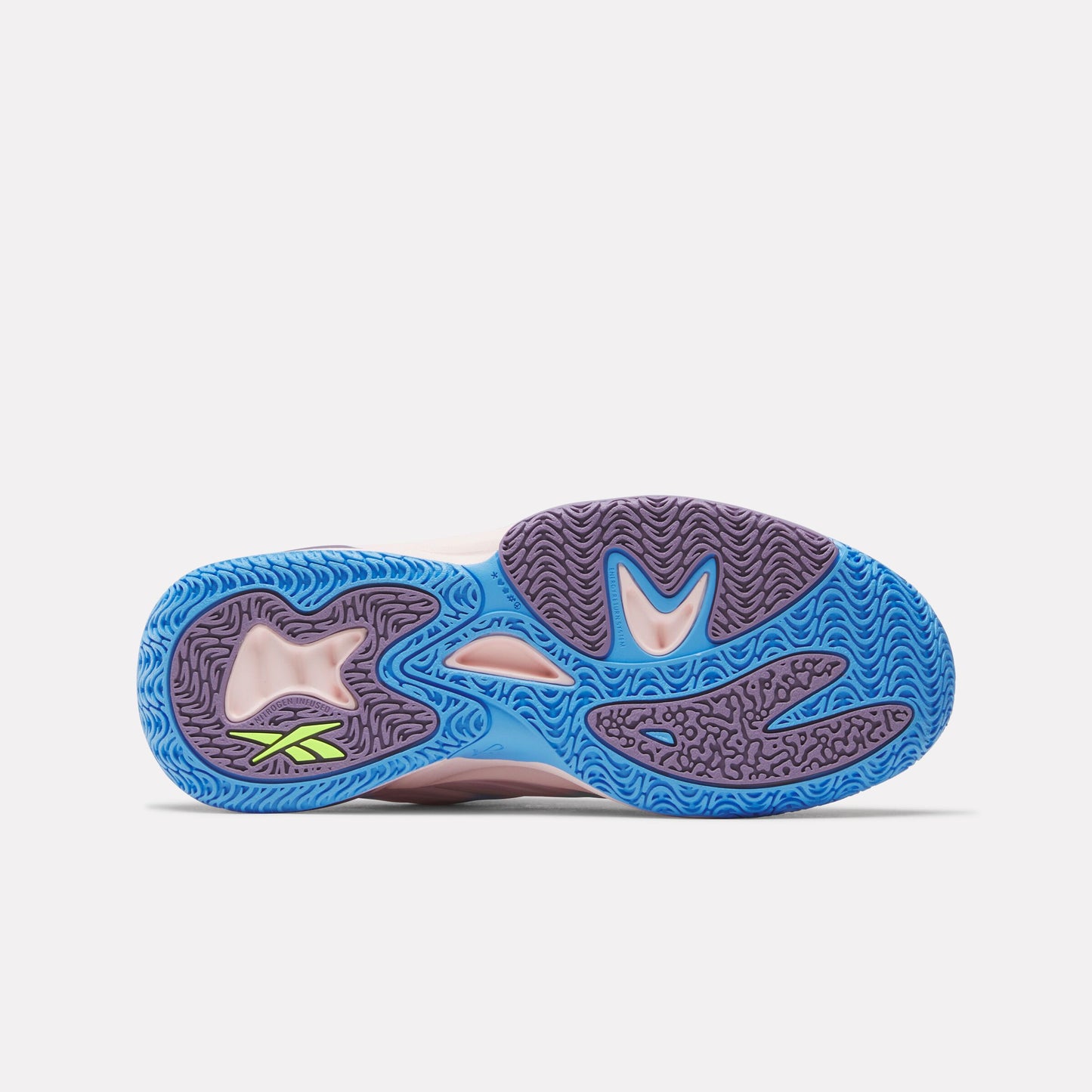 REEBOK FOOTWEAR KIDS Angel Reese 1 Shoes - Grade School ATOMIC AQUA/DREAM PURPLE/PERI