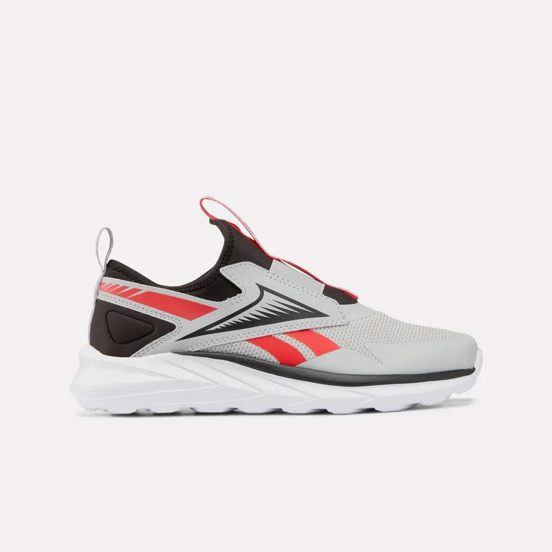 REEBOK FOOTWEAR KIDS Lite Spinner Running Shoes - Grade School WASHED BLACK/GREY 1/ENERGY RED