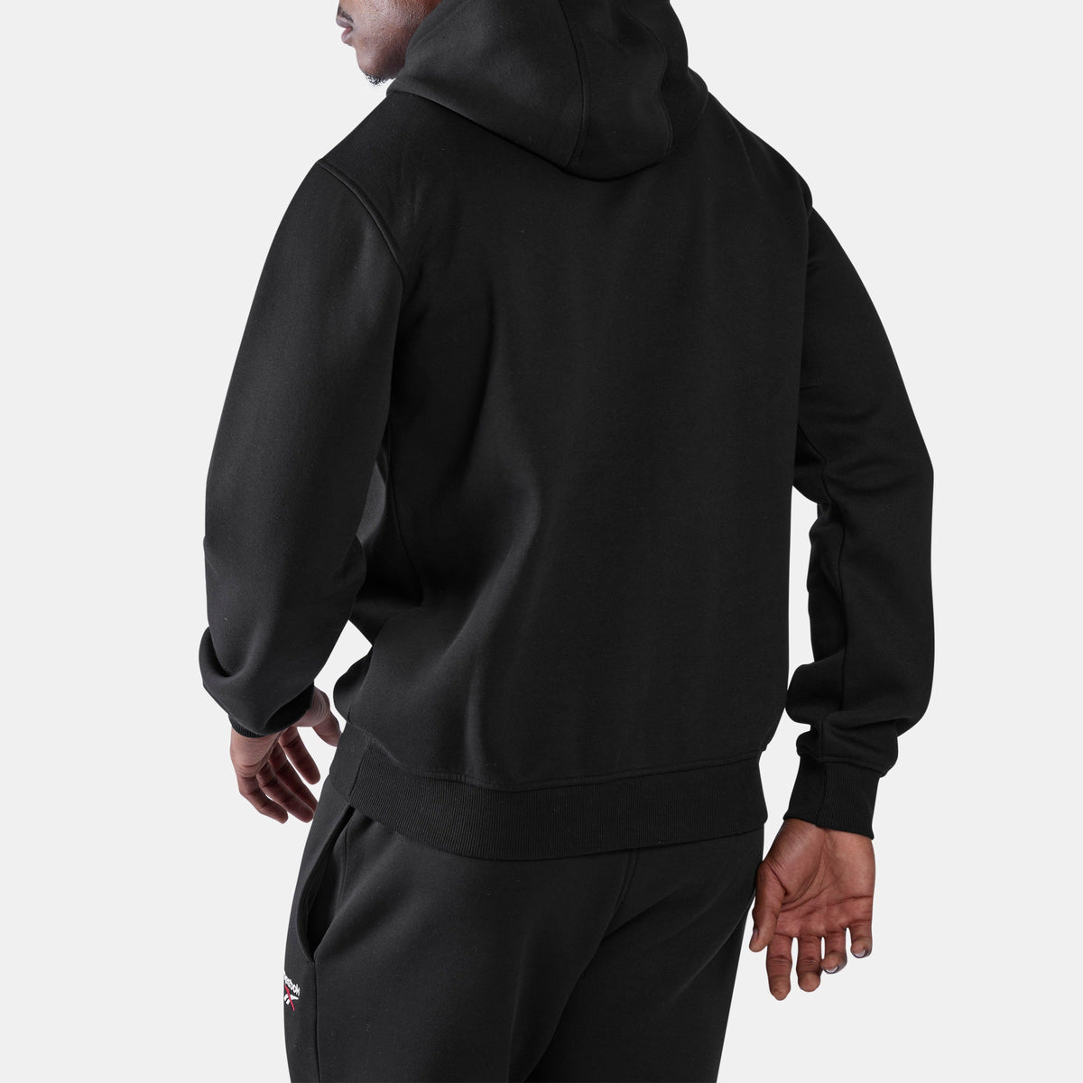 REEBOK APPAREL MEN ID Logo Fleece Hoodie BLACK