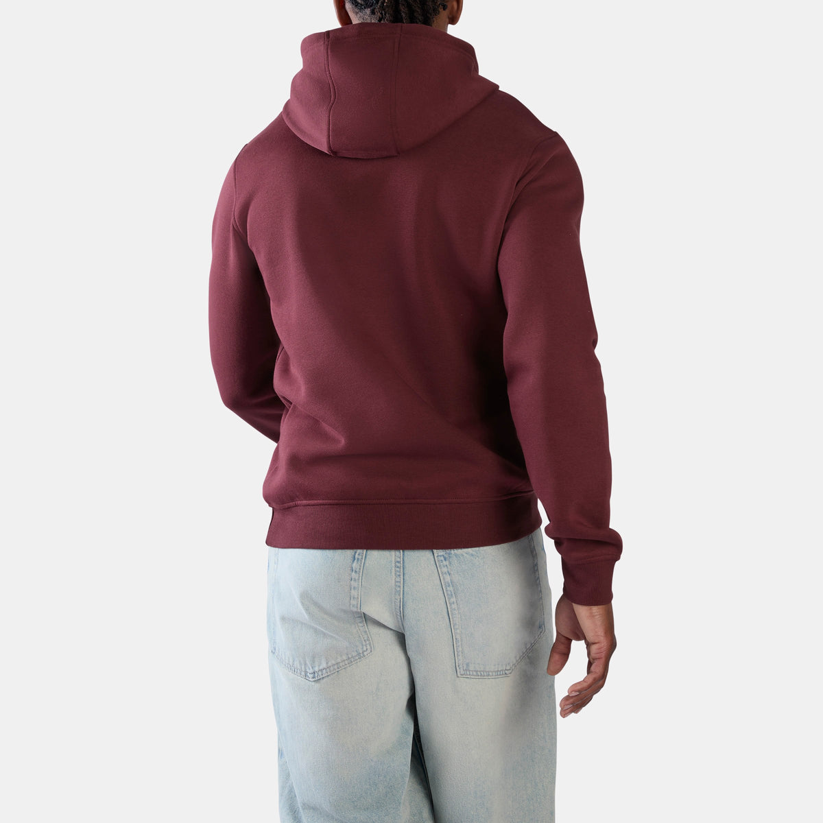 REEBOK APPAREL MEN ID Logo Fleece Hoodie RED VELVET