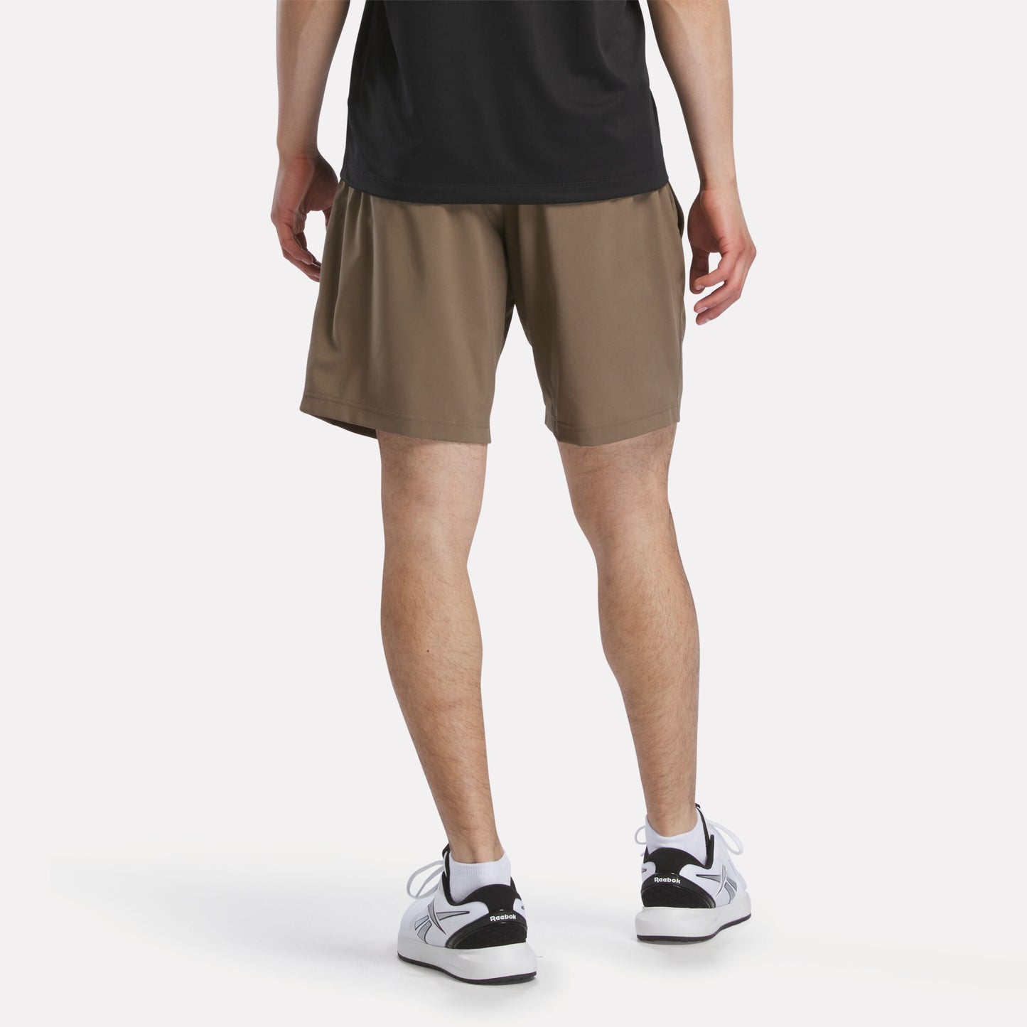 REEBOK APPAREL MEN Workout Woven Shorts TREK GREY