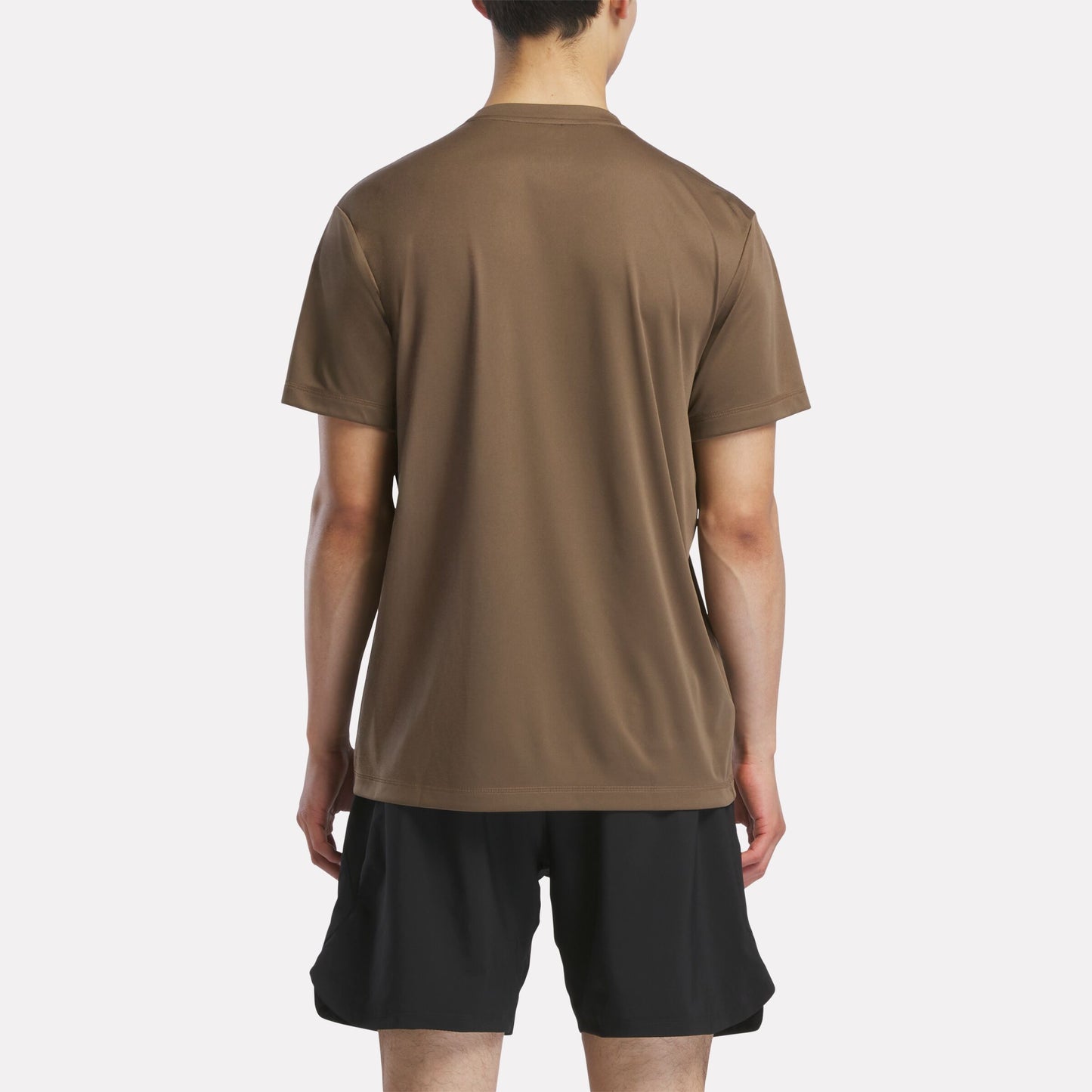 REEBOK APPAREL MEN ID Train Short Sleeve Tech Tee TREK GREY