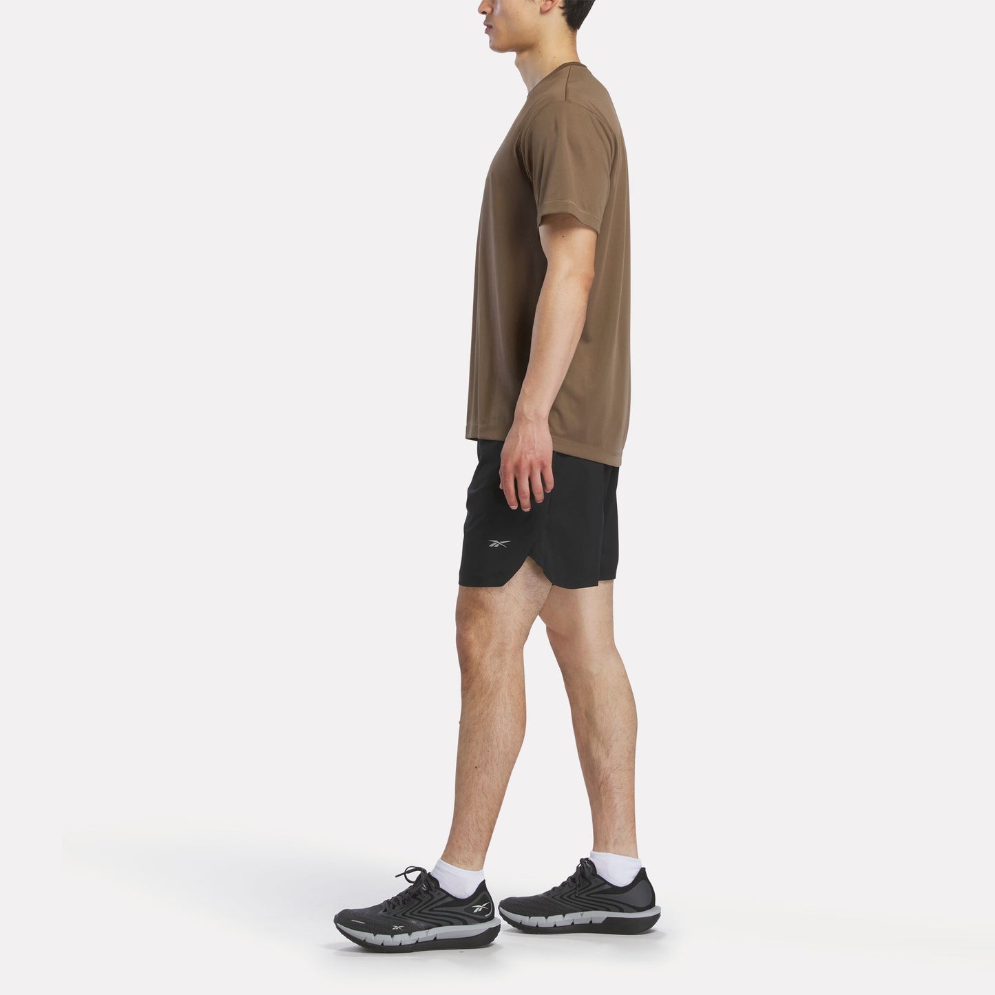 REEBOK APPAREL MEN ID Train Short Sleeve Tech Tee TREK GREY