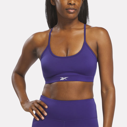 REEBOK APPAREL WOMEN Strappy Sports Bra BOLD PURPLE