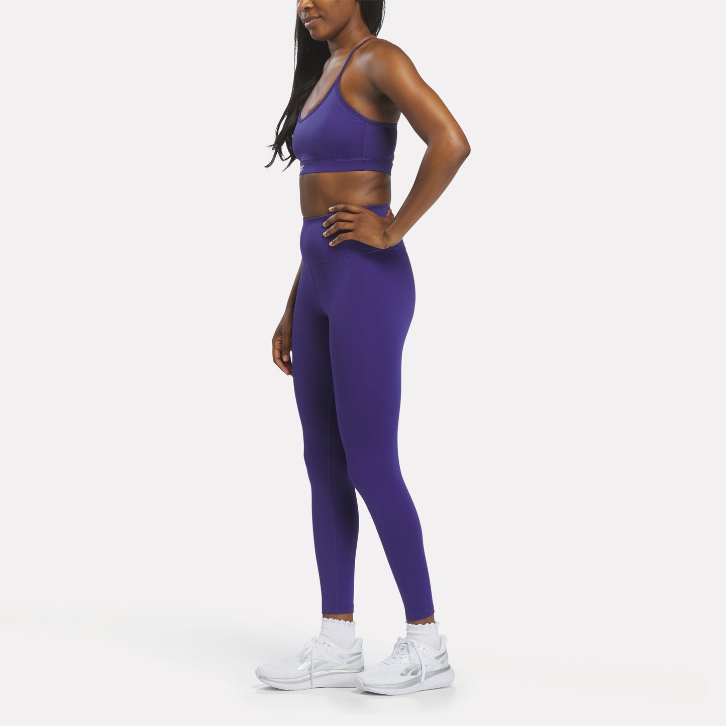 REEBOK APPAREL WOMEN Strappy Sports Bra BOLD PURPLE