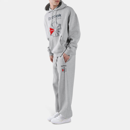 REEBOK APPAREL MEN Starcrest Relaxed Jogger Pants LIGHT GREY MARL