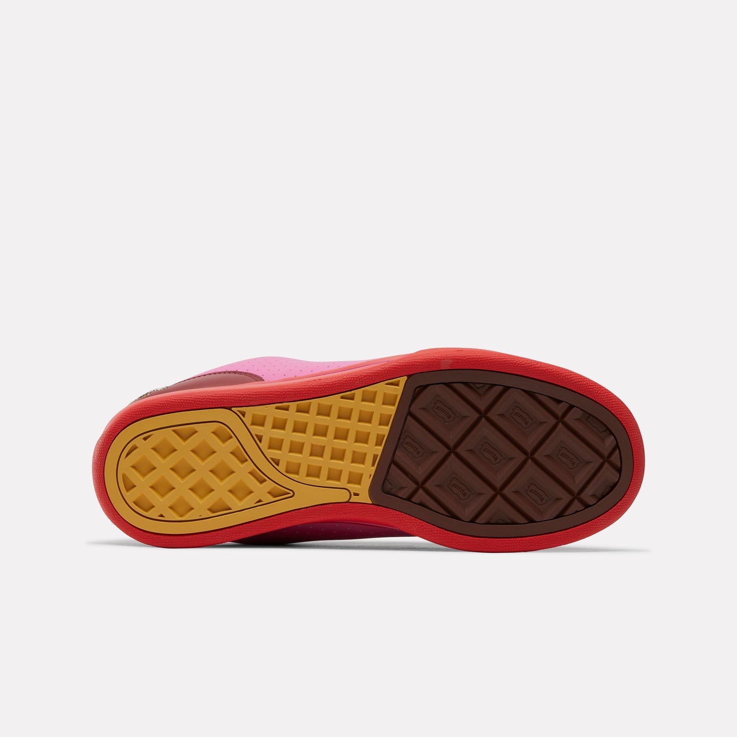 REEBOK FOOTWEAR UNISEX Reebok x BBC Board Flip Skate Shoes RED/YELLOW/PINK