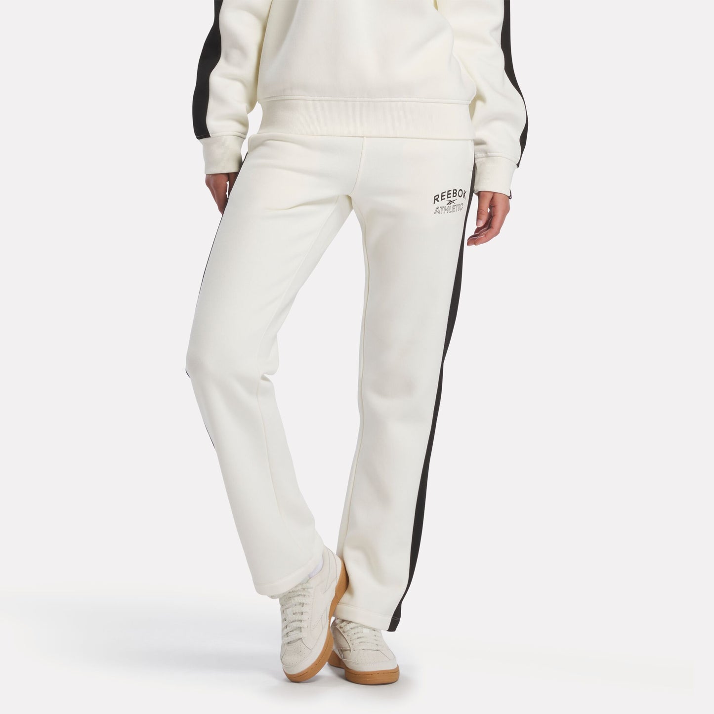 REEBOK APPAREL WOMEN ID Panel Play Fleece Pants WOMEN CHALK