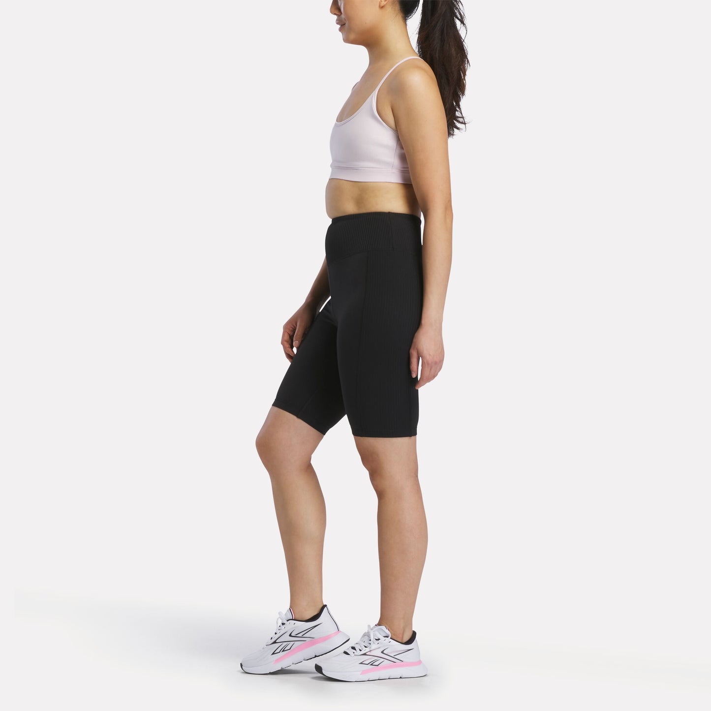 REEBOK APPAREL WOMEN Lux Peached Biker Shorts 9" BLACK