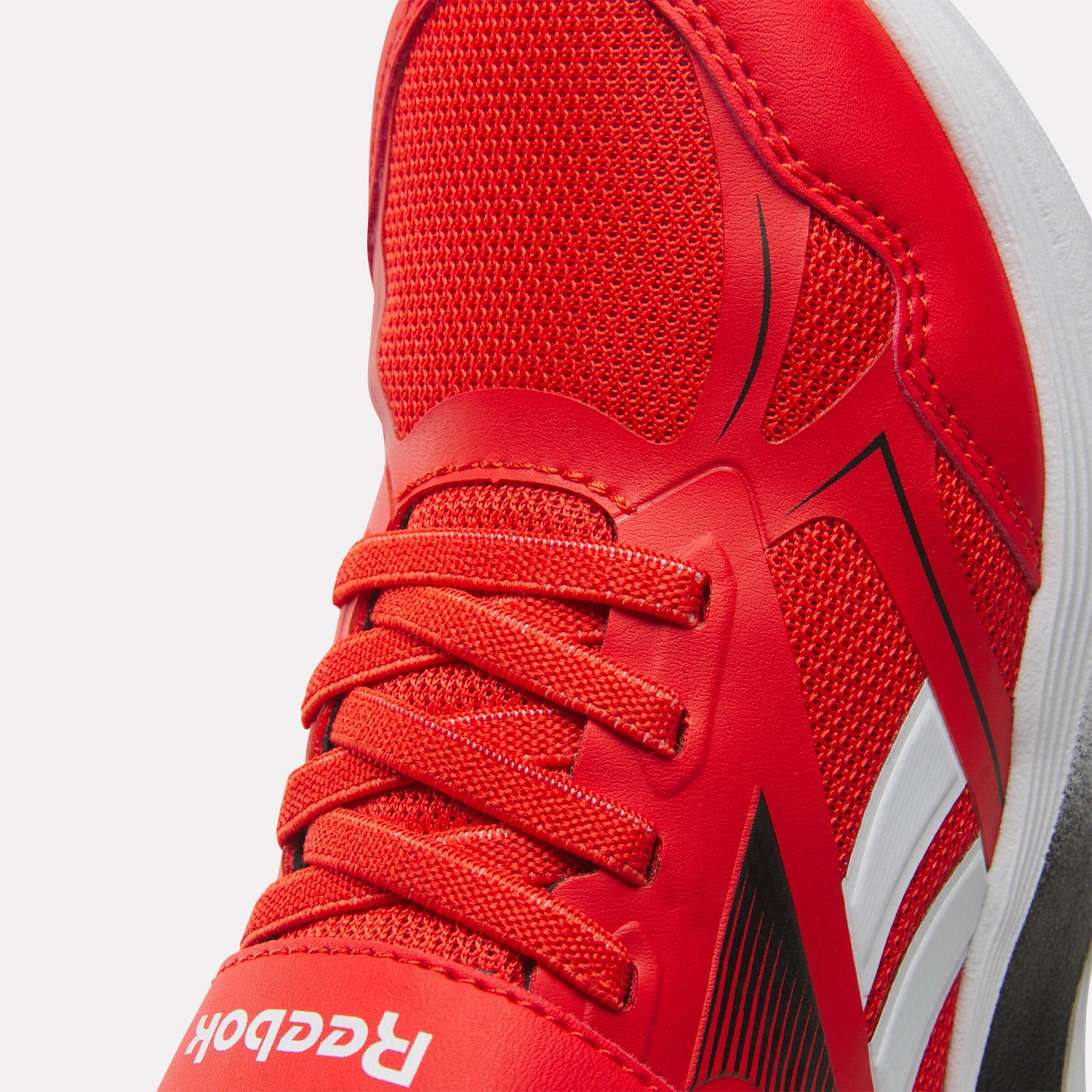 REEBOK FOOTWEAR KIDS Rush Runner 6.0 Elastic Lace Top Strap Running Shoes - Pre-School RIVAL RED/BLACK/FTWR WHITE