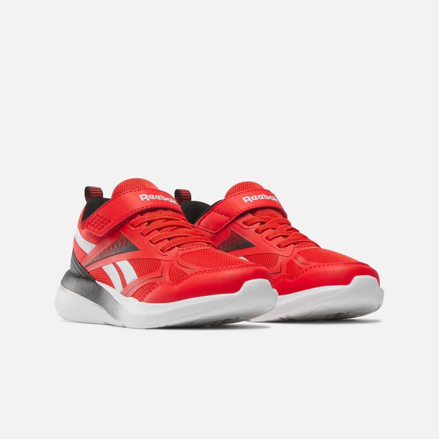REEBOK FOOTWEAR KIDS Rush Runner 6.0 Elastic Lace Top Strap Running Shoes - Pre-School RIVAL RED/BLACK/FTWR WHITE