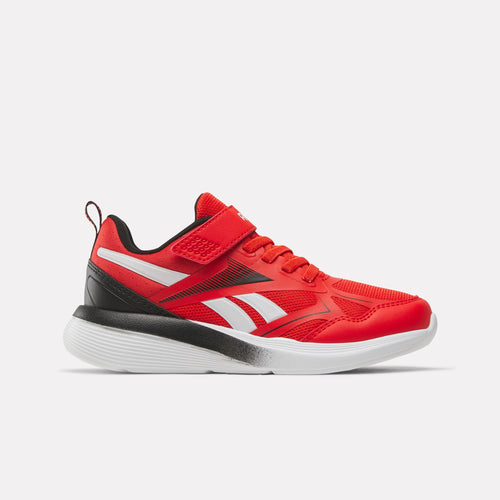 REEBOK FOOTWEAR KIDS Rush Runner 6.0 Elastic Lace Top Strap Running Shoes - Pre-School RIVAL RED/BLACK/FTWR WHITE