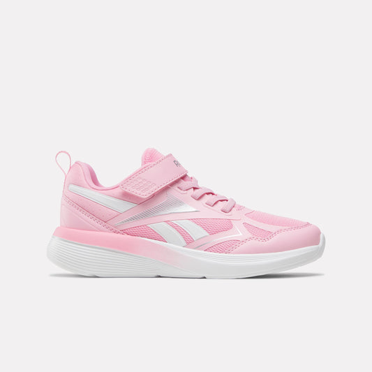 REEBOK FOOTWEAR KIDS Rush Runner 6.0 Elastic Lace Top Strap Running Shoes - Pre-School EXPRESSIVE PINK/FTWR WHITE