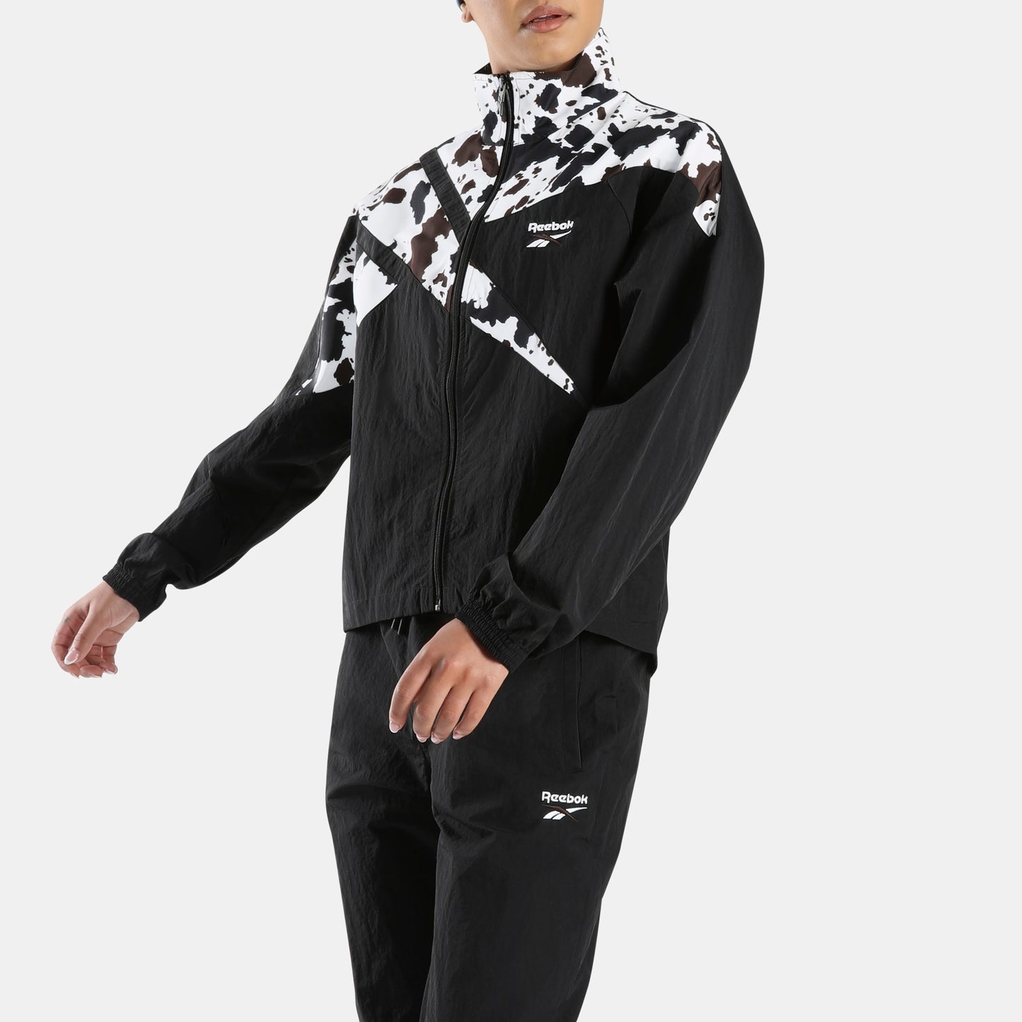 REEBOK APPAREL WOMEN Vector Track Jacket OX PRINT/BLACK