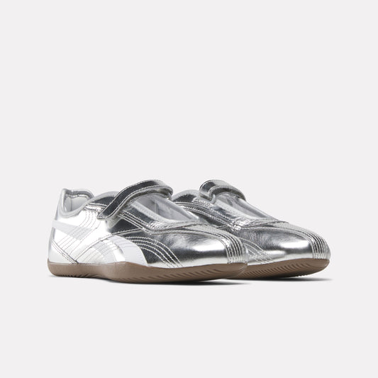 REEBOK FOOTWEAR WOMEN Ultra Lo Mary Jane Shoes SILVER/WHITE/GUM