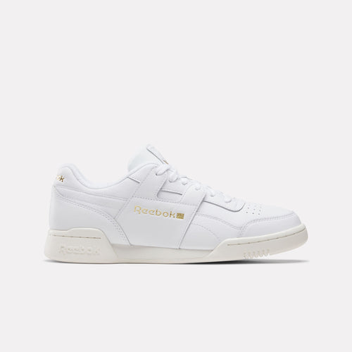 REEBOK FOOTWEAR UNISEX Workout Plus Shoes CHALK/FTWRWHITE/GOLDMETALLIC