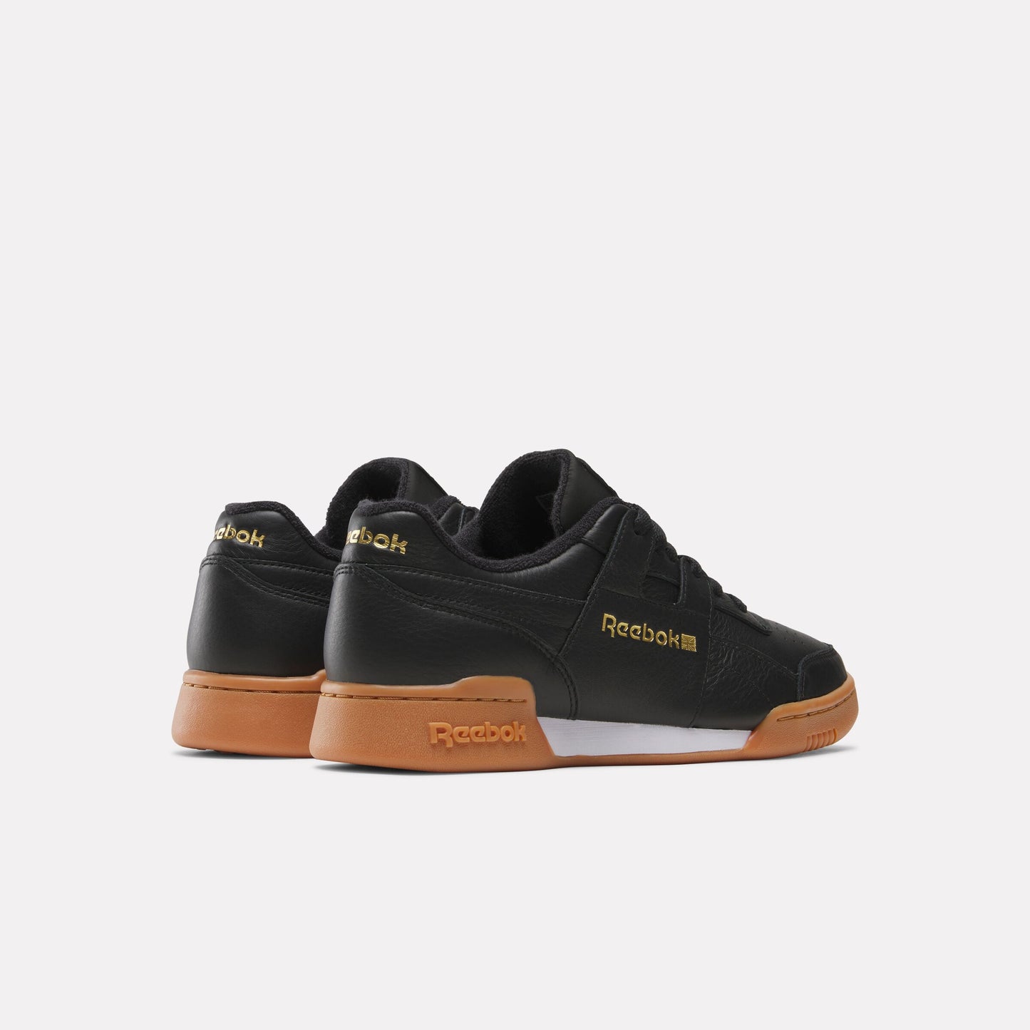 REEBOK FOOTWEAR UNISEX Workout Plus Shoes BLACK/GOLD/GUM