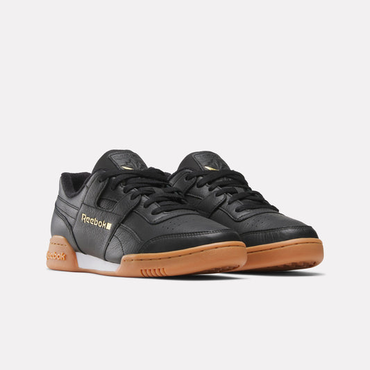 REEBOK FOOTWEAR UNISEX Workout Plus Shoes BLACK/GOLD/GUM