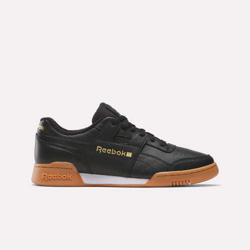 REEBOK FOOTWEAR UNISEX Workout Plus Shoes BLACK/GOLD/GUM