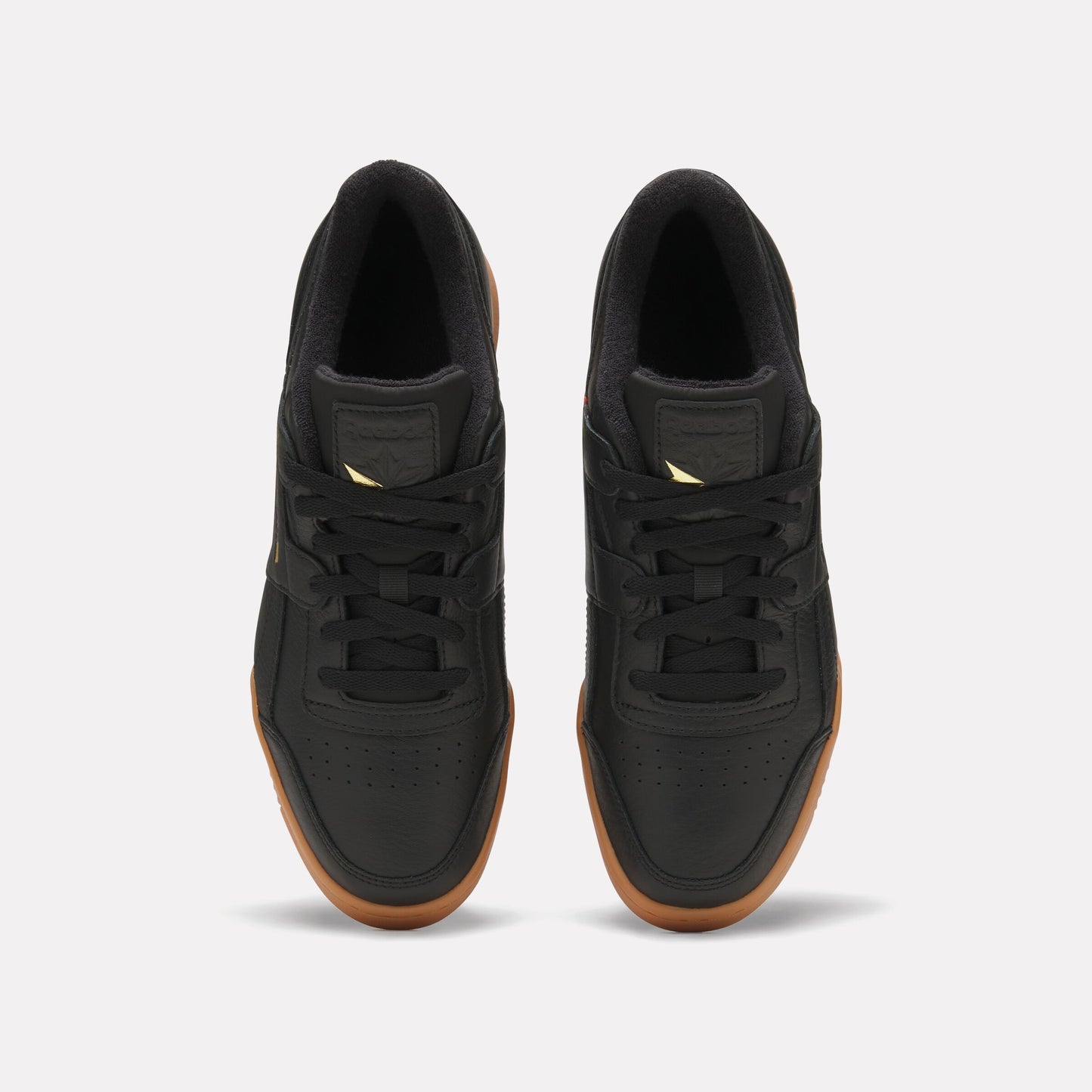 REEBOK FOOTWEAR UNISEX Workout Plus Shoes BLACK/GOLD/GUM