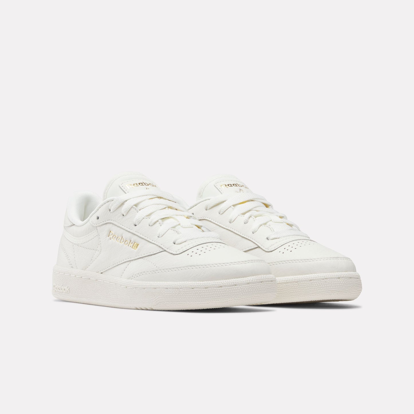 REEBOK FOOTWEAR WOMEN Club C 85 Shoes CHALK/GOLDMETALLIC