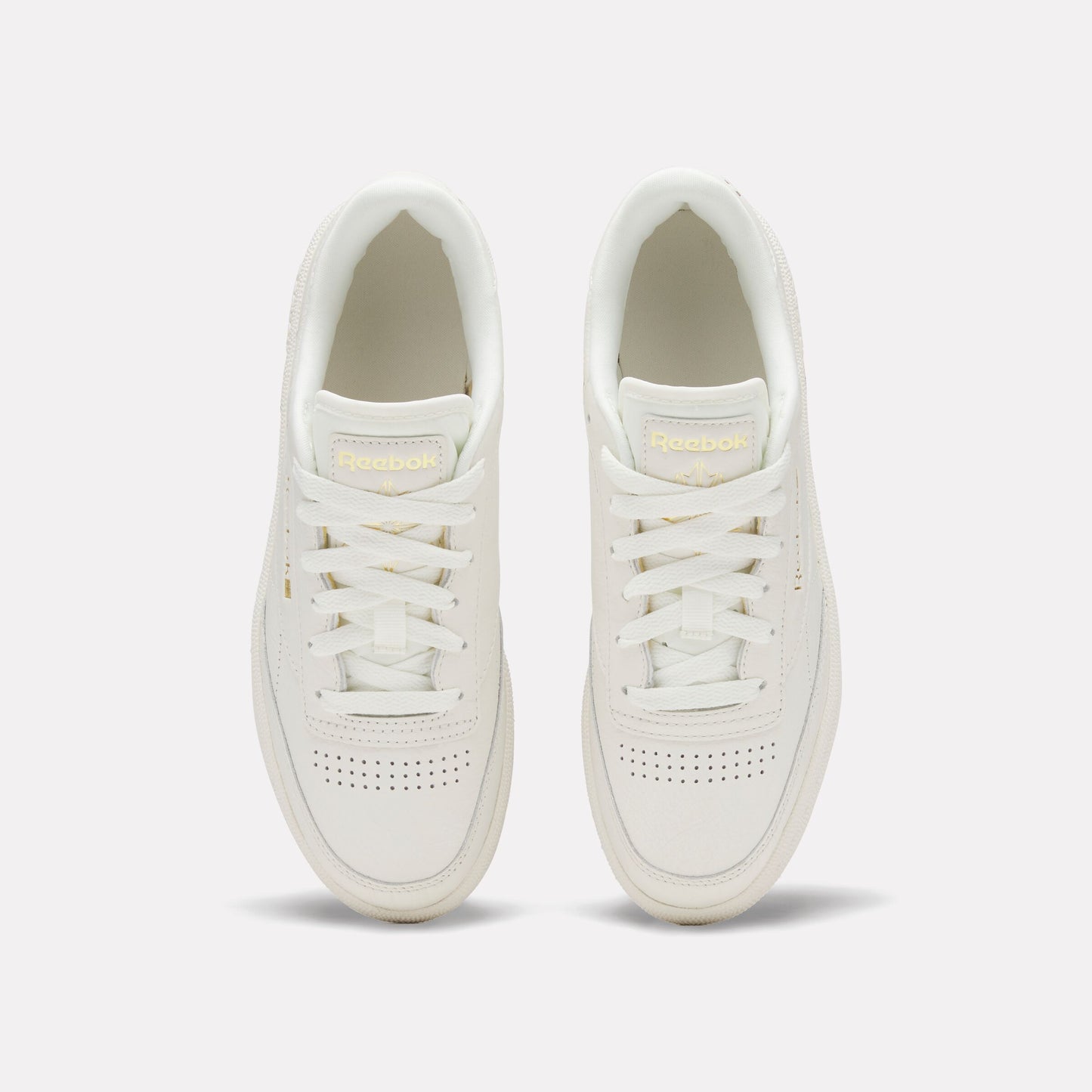 REEBOK FOOTWEAR WOMEN Club C 85 Shoes CHALK/GOLDMETALLIC